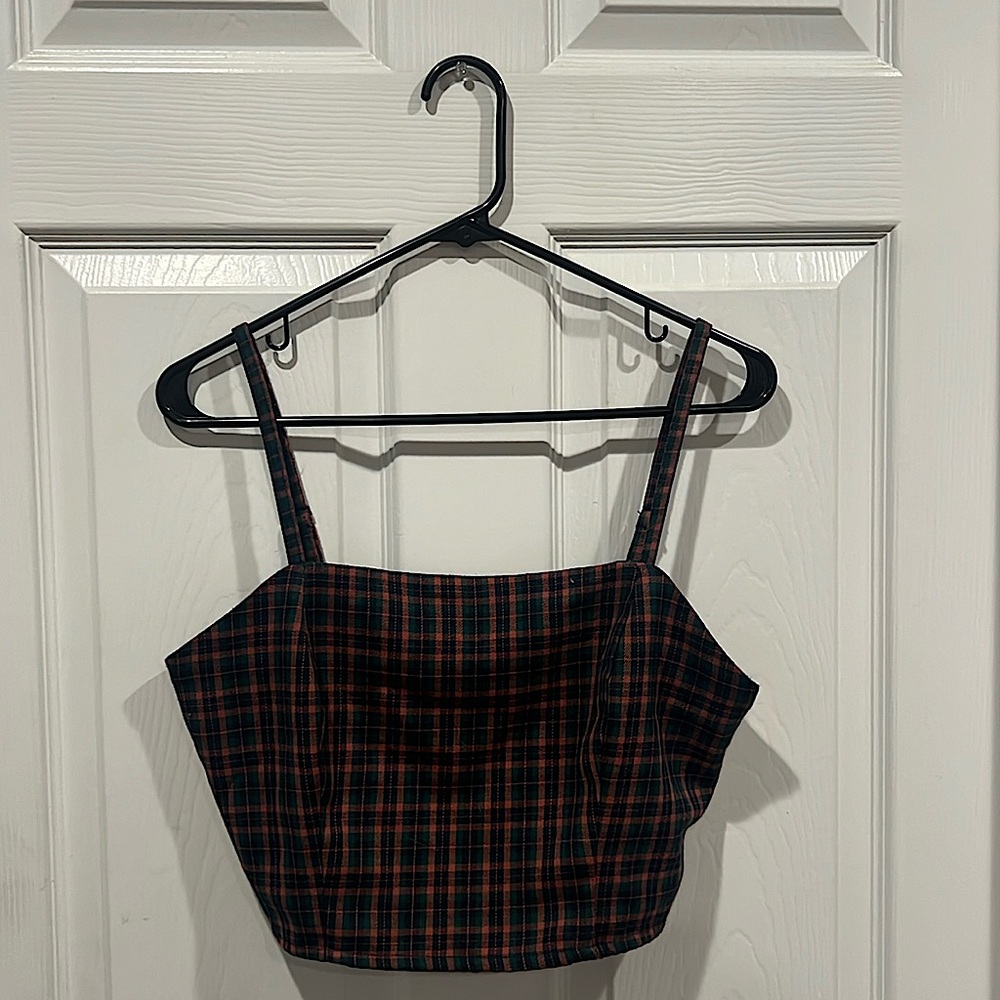 Plaid Matching Top and Bottom